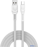Кабель Atomic Cabler 30.317 USB Type-A - USB Type-C (1 м, белый) - фото