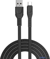 Кабель Atomic Cabler 30.315 USB Type-A - USB Type-C (1 м, черный) - фото