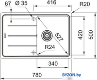 Кухонная мойка Franke Basis BFG 611-78 114.0676.292 (кофе) - фото2