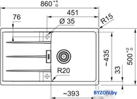 Кухонная мойка Franke Centro CNG 611-86 114.0687.330 (оникс) - фото2