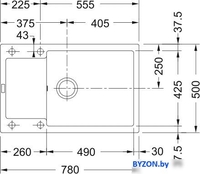 Кухонная мойка Franke Maris MRG 611-78 XL 114.0675.980 (бежевый) - фото2