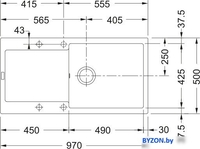 Кухонная мойка Franke Maris MRG 611-97 XL 114.0675.976 (оникс) - фото2