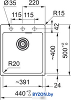 Кухонная мойка Franke Maris MRG 610-39 FTL 114.0661.792 (оникс) - фото2