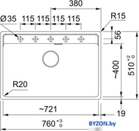 Кухонная мойка Franke Maris MRG 610-72 114.0693.514 (матовый черный) - фото2