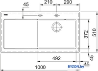Кухонная мойка Franke Mythos MTK 611-100 124.0442.538 (матовый антрацит) - фото2
