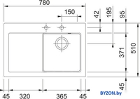 Кухонная мойка Franke Mythos MTK 611-78 124.0540.975 (матовый антрацит) - фото2
