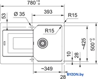 Кухонная мойка Franke Urban UBG 611-78 114.0687.275 (матовый черный) - фото2