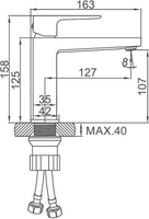 Смеситель Ledeme L1073W - фото2