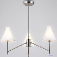 Подвесная люстра Ambrella LH57121/3 SN/FR (никель/белый матовый) - фото