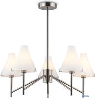 Подвесная люстра Ambrella LH57123/5 SN/FR (никель/белый матовый) - фото2