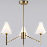 Подвесная люстра Ambrella LH57131/3 BS/FR (латунь/белый матовый) - фото