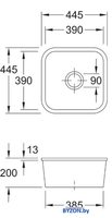 Кухонная мойка Villeroy & Boch Cisterna 50 670302J0 - фото2