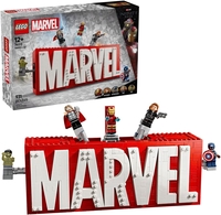 Конструктор LEGO Marvel 76313 Логотип MARVEL с минифигурками - фото