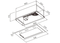 Кухонная вытяжка Weissgauff Box 850 PB Black Edition - фото2