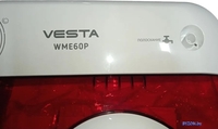 Активаторная стиральная машина Vesta WME60P (белый/красный) - фото2