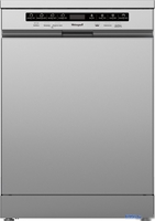 Отдельностоящая посудомоечная машина Weissgauff DW 6038 D Dual Wash Silver - фото