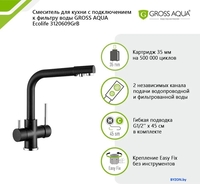 Смеситель Gross Aqua Ecolife 3120609GrB - фото2
