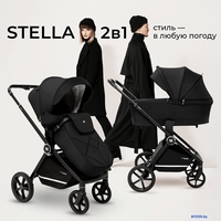 Универсальная коляска Sweet Baby Stella 2в1 (черный) - фото2