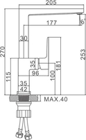 Смеситель Ledeme L4073W - фото2