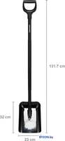 Лопата совковая Fiskars Ergonomic Pro 1066711 - фото2
