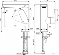 Смеситель Ideal Standard Cerafine BC555XG - фото2