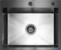 Кухонная мойка Blantek FS-5848B Nano black ECO (+501F40-B) - фото