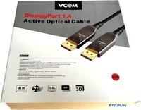 VCOM D3751-40M DisplayPort - DisplayPort (40 м, черный/коричневый) - фото2