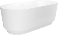 Ванна Wellsee Air Gap R 166x77 23860102R (отдельностоящая ванна белый глянец, экран, ножки, сифон-автомат глянцевый белый) - фото2
