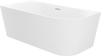 Ванна Wellsee Excellence Pro 150x73 28760601R (пристенная ванна (левая) белый глянец, экран, ножки, сифон-автомат хром) - фото2