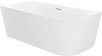 Ванна Wellsee Excellence Pro 150x73 28760604R (пристенная ванна (левая) белый глянец, экран, ножки, сифон-автомат золото) - фото2