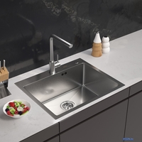 Кухонная мойка ARFEKA Eco AR 600*500 Satin Decor Volcanic Rock - фото