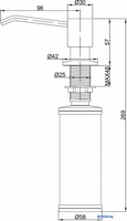 Дозатор для жидкого мыла Paulmark Rein D002-328 (бежевый) - фото2