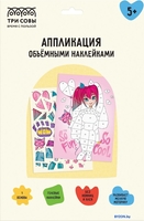 Набор для создания поделок/игрушек Три совы Аппликация наклейками. Аниме АПно_64996 - фото