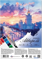 Набор бумаги для рисования Феникс+ Рассвет в городе 70479 (20л) - фото