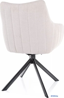 Стул с подлокотниками Signal Azalia Brego 22 (светло-бежевый/черный) - фото2
