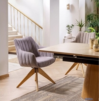 Стул с подлокотниками Signal Azalia D Brego 07 (серый/дуб) - фото2