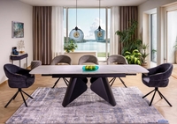 Стул с подлокотниками Signal Borgo Raven 18 (темно-серый/черный) - фото2