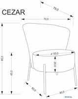Halmar Cezar (серый) - фото2