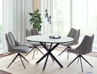 Кухонный стол Signal Gaston ceramic 100-135/100 (белый/черный) - фото2