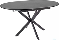 Кухонный стол Signal Gaston ceramic 100-135/100 (серый/черный) - фото