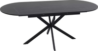 Кухонный стол Signal Gaston ceramic 140-180/100 (черный/черный) - фото