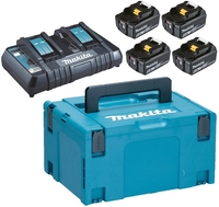 Makita 198091-4 (18В/4x6 Ah + 18В + кейс) - фото