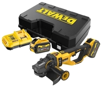 Угловая шлифмашина DeWalt DCG460X2 (с 2-мя АКБ, кейс) - фото