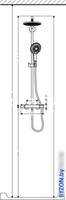 Душевая система Hansgrohe Raindance Select 240 Showerpipe (27115000) - фото2