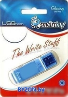 USB Flash Smart Buy Glossy Blue 16GB (SB16GBGS-B) - фото2