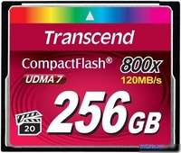Карта памяти Transcend 800x CompactFlash Premium 256GB (TS256GCF800) - фото