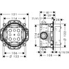 Скрытый механизм Hansgrohe iBox universal 01800180 - фото2