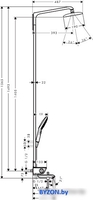 Душевая система Hansgrohe Raindance Select E 360 Showerpipe (27113400) - фото2