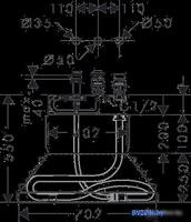 Скрытый механизм Hansgrohe 13437180 - фото2