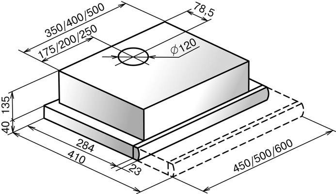 Кухонная вытяжка Elikor Интегра 45П-400-В2Л (черный) (841154) Кухонная вытяжка Elikor Интегра 45П-400-В2Л (черный) (841154)